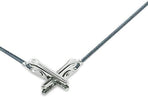 50Pcs Metal Wire Alligator Clamp Long-Tailed Alligator Iron Clip Clasp for DIY Card Clip Holder 6 inch (150mm)