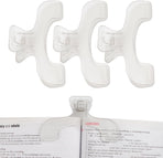 3PCS Clear Transparent Book Clip, Book Page Holder Clips for Books Office, Book Page Holder Bookmark for Home School Supplies, Multifunctional Practical Book Clips