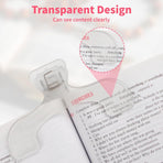 3PCS Clear Transparent Book Clip, Book Page Holder Clips for Books Office, Book Page Holder Bookmark for Home School Supplies, Multifunctional Practical Book Clips