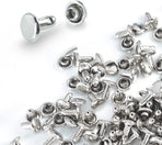 200Sets 6mm Leather Rivets + 7pcs Rivets Setting Tools for Install Leather Bag Belt Shoe Boot Hats Pet Collar Keychain Clothing