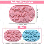 Silicone Cross Molds for Chocolate, 2-Pack Silicone Cross Candy Molds, Food-Grade Cross Cake Mold, Non-Stick Cross Baking Molds for DIY Easter, Baptism, and Celebrations