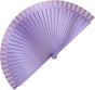 9in Silk Handheld Fan Foldable with Wooden Handle - Handheld Folding Fan for Women for Events, Parties & Festivals - Rave, Dance & Decorative Accessory (Purple)