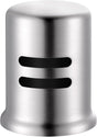 Dishwasher Air Gap Cover for Kitchen, Solid Brass Air Gap Cap with Skirted Design, Dishwasher Overflow Vent Cap Replacement Only, Brushed Nickel