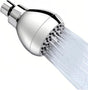 High Pressure Shower Head 3" Chrome - 360° Rotating Self-Cleaning Jets, Water Saving Flow Optimizer, Easy Install & Rustproof ABS, Spa Rainfall Spray for Adults/Elderly