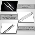 1pcs Tuck Pointing Tools Stainless Steel Masonry Jointer Double Ended Concrete Brick and Block Straightener Tool Wall for Cement Pointing Trowel Tuck Tools (1/2" x5/8")