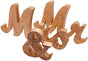 Mr and Mrs Signs Wedding Sweetheart Table Decorations, Wooden Freestanding Letters Wedding Shower Gift (Rose gold)