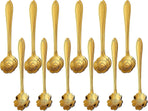 24PCS Gold Coffee Espresso Spoons, 5 Inch Stainless Steel Small Spoon for Dessert, Tea, Demitasse Stirring, Soup, Kitchen, Cafe or Bar