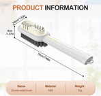 2 in 1 Scrub Suede Shoe Brush, Rubber Polish Eraser with Soft Bristle Brush for Suede Cleaner and Nubuck Brush (Black)