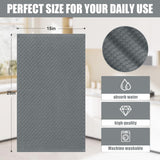 Homaxy Microfiber Waffle Weave Kitchen Towels Set(16 x 28 Inches and 12 X 12 Inches, 8 Pack, White) and Terry Kitchen Towels(15