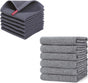 Homaxy 6-Pack Waffle Weave Kitchen Dish Cloths(12x12 Inches) and Flat and Terry Dish Towels(18”x 28”, 6 Pack), Large Cotton Kitchen Hand Towels