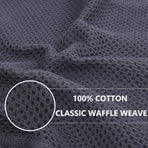 Homaxy 6-Pack Waffle Weave Kitchen Dish Cloths(12x12 Inches) and Flat and Terry Dish Towels(18”x 28”, 6 Pack), Large Cotton Kitchen Hand Towels