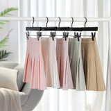 TOPIA HANGER Black Wooden Pants Hangers, Wood Skirt Hangers with Clips, Deluxe Jeans Hanger with 360° Swivel Anti-Rust Flat Hook, Smooth Finish Wood Hangers for Slacks Trousers 20 Pack, CT03B - Rear View