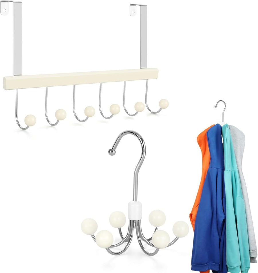 TOPIA HANGER Over The Door Hooks for Hanging, Hoodie Hangers