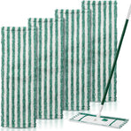 4 Pack Microfiber Mop Heads for Libman Microfiber Floor Mop, Mop Pads Refills for Libman Mop Head Replacement, Reusable & Washable Pads for Multi-Surface Floors, Wet & Dry Cleaning Pad