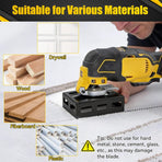 2 Pcs Square Slot Cutter, Drywall Outlet Cutter for Dewalt 20V & Milwaukee M18 Oscillating Multi-Tools, Hardened Steel Electrical Box Cutting Tool for Single Gang Wall Box, One-Step Cutting in Place