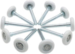 Garage Door Roller, White 1.8" Quiet Nylon Garage Door Wheels 4" Stem for Garage Track Replacement with Premium Sealed 11 Ball Bearing, 10 Packs