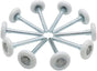 Garage Door Roller, White 1.8" Quiet Nylon Garage Door Wheels 4" Stem for Garage Track Replacement with Premium Sealed 11 Ball Bearing, 10 Packs