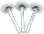 Garage Door Roller, White 1.8" Quiet Nylon Garage Door Wheels 4" Stem for Garage Track Replacement with Premium Sealed 11 Ball Bearing, 10 Packs