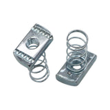 (100) Strut Channel Nuts, 3/8-16 Spring Channel Nuts with Zinc Electroplate Finish, Long Spring Nuts Great for Use with Strut Channel (100 Pack)