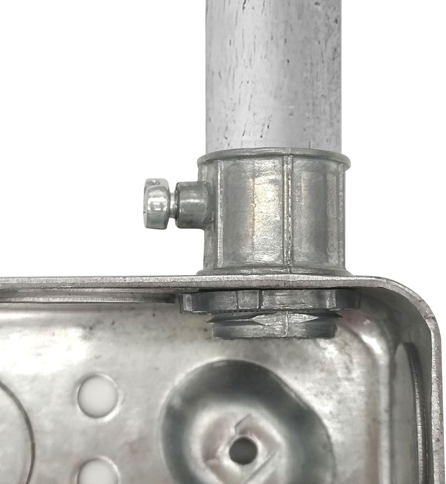 Xadnitu 25 Pieces 1/2" EMT Connectors, Set Screw Type Zinc Die-Cast Conduit Fitting for Electrical Box and Metal Enclosure Connection