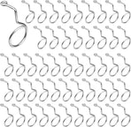 Xadnitu 50 Pieces 2" Diameter Screw Mount Bridle Rings, Heavy Duty Cable and Wire Support, Metal Cable Ring Hangers for Low Voltage Cable Wire Management