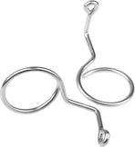 Xadnitu 50 Pieces 2" Diameter Screw Mount Bridle Rings, Heavy Duty Cable and Wire Support, Metal Cable Ring Hangers for Low Voltage Cable Wire Management