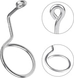 Xadnitu 50 Pieces 2" Diameter Screw Mount Bridle Rings, Heavy Duty Cable and Wire Support, Metal Cable Ring Hangers for Low Voltage Cable Wire Management