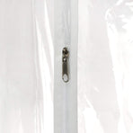 HANGERWORLD Clear 40inch Showerproof White Trim Suit Coat Garment Clothes Carry Cover Protector Bags (12)