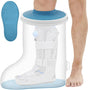 Waterproof Extra Wide Cast Covers for Shower Leg, Extra Large Foot Cast Protector with Non-Slip Bottom, Reable Leg Cast Cover for Pl Size Adults Large Casts Surgery Shower Boots