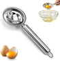 Egg Yolk Separator, Stainless Steel Egg Yolk Separation Tool, Egg Sifting Filter Divider with Hook for Baking & Cooking Kitchen Gadget (1PC)