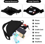 Nylon Crescent Crossbody Bag for Women Purses Trendy Men,Small Travel Sling Bag Hobo