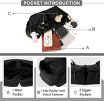 Nylon Crossbody Messenger Bag for School, Women Large Shoulder Bag Hobo Tote Bag Lightweight Computer Crossbody Bag