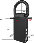 4Pcs 12000lbs Heavy Duty Removable D Ring Stake Pocket tie Down for Utility Trailers and Flatbeds Equipped with Stake Pockets Stake Pocket D-Rings (Pack of 4)