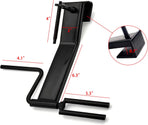 Cargo Tie-Downs Strap Winder, Black Powder Coated Steel, Roll-up Flatbed Trailer Winch Straps up to 4" Wide, ed in Trailers, Trucks, Warehoes, Docks, Vans