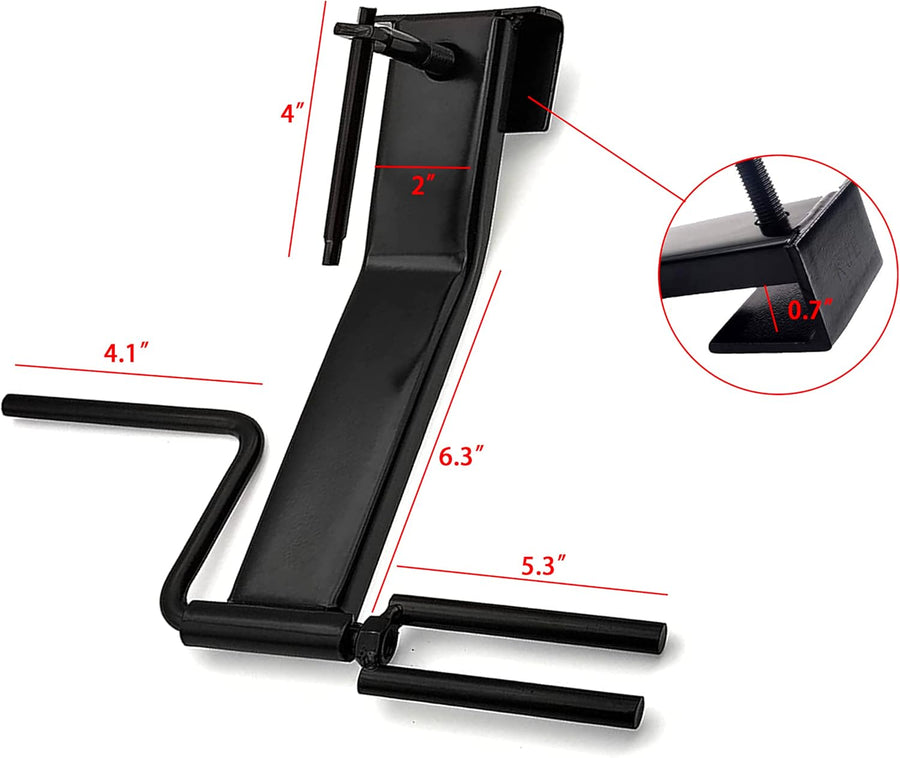 Cargo Tie-Downs Strap Winder, Black Powder Coated Steel, Roll-up Flatbed Trailer Winch Straps up to 4" Wide, ed in Trailers, Trucks, Warehoes, Docks, Vans
