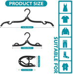6 Pack Space Saving Hangers for Clothes, Heavy Duty 30Lbs Capacity Clothes Metal Hanger Organizer, 15 Pcs Travel Hangers Portable Foldable Travel Hanger Organizer
