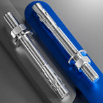 10Pcs 3/8x2-1/2 Inch Standard Fasteners for Heavy-Duty 304 Stainless Steel Wedge Anchors for Cement and Concrete