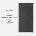 Cotton Bath Sheets Set of 2-70" x 35" Extra Large Soft Bath Towel for Adults, Absorbent & Lightweight, Fluffy, Quick Drying Shower Towels for Bathroom, Pool, Yoga & Daily e, Grey