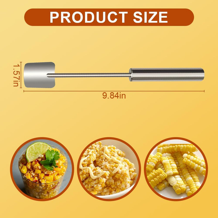 Easy Clean Corn Cob Peeler, 2025 Upgraded Stainless Steel Corn Stripper for Corn on the Cob, Fast and Safe, Suitable for Home Kitchens, Restaurant Chefs, Outdoor Dining Enthusiasts (1 pcs)