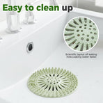 Hair Catcher Shower Drain, Silicone Sink Drain Strainer, Durable Easy Clean Drain Covers for Sink, Kitchen, Bathtub and Bathroom Drains (Set, 4 pcs)