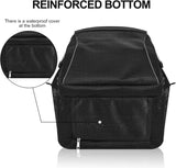 Heavy Duty X-Large Mesh Backpacks for Adults,Semi-Transparent college Backpacks with Rain cover for School, Beach, and Travel (X-Large) - 45-Degree Angle