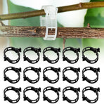 Secured Plastic Plant Clip, 2024 New Plant Support Clips for Climbing Plants, Portable Garden Plant Support Clips Plastic Tomato Grape Vine Vegetables Plant Clips (100, White)