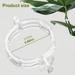 Secured Plastic Plant Clip, 2024 New Plant Support Clips for Climbing Plants, Portable Garden Plant Support Clips Plastic Tomato Grape Vine Vegetables Plant Clips (100, White)