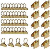 E-Track Wood Beam End Socket Accessories(10pcs) and E-Track O Ring Tie-Down Anchors(40pcs)