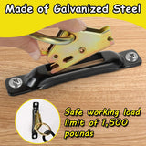 E-Track Wood Beam End Socket Accessories(10pcs) and E-Track O Ring Tie-Down Anchors(40pcs) - 45-Degree Angle