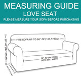 Stretch Couch Cover Sofa Bundles loveseat (Beige) - Low Angle