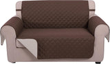 UNICE Home Reversible Loveseat Cover Bundle Oversized Couch Cover(XL Sofa+Loveseat, Coffee)