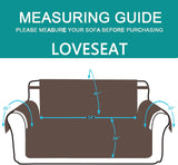 UNICE Home Reversible Loveseat Cover Bundle Oversized Couch Cover(XL Sofa+Loveseat, Coffee)