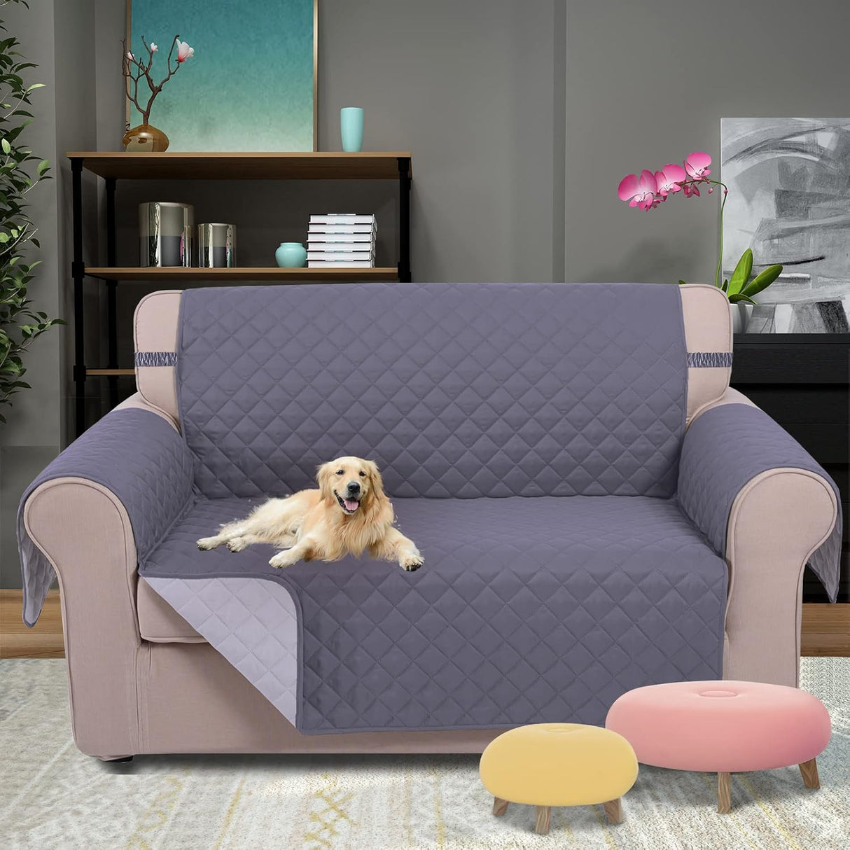 Reversible Sofa Cover Bundles with lovseat Cover
