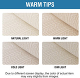 Sofa Cover 1 Piece Stretch Sofa Slipcovers Non Slip Sofa Cover with Elastic Bottom Washable for Kids, Pets Upgrade Thick Jacquard Fabric with Spiral Pattern(75"-85", Ivory)